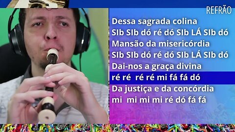 HINO AO SENHOR DO BONFIM - Flauta doce com cifras melódica