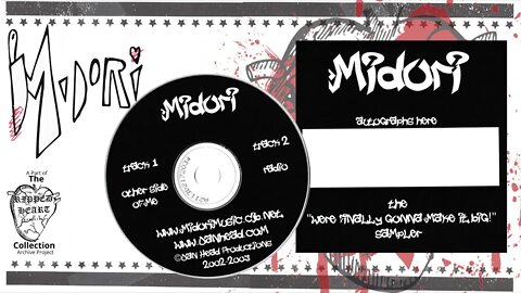 Midori 💿 The "We're Finally Gonna Make It Big" sampler. Full 2-song 2003 CD.