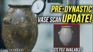 Ancient Egyptian Vase Scan Update! STL file, More Analysis - and Between the Lug Handles