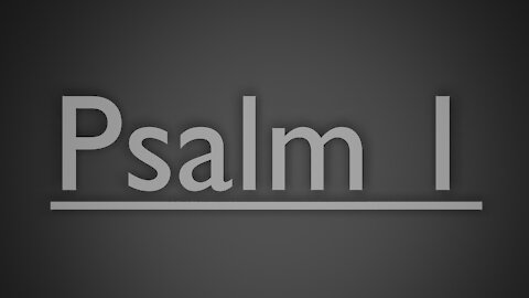 Psalm 1 (ASV 1901)