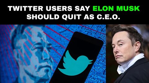 Twitter Users Say Elon Musk Should Quit as C.E.O.