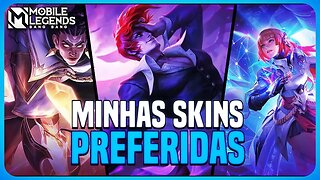 AS 10 SKINS QUE EU MAIS GOSTO NA MINHA CONTA | MLBB