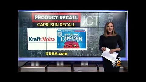 Kraft Heinz recalls Capri Sun juice pouches due to cleaning product contamination