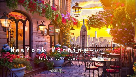 New York Coffee Shop Ambience | Spring Vibes - Positive Bossa Nova Music for Good Mood, Cafe Music