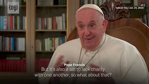 Pope Francis Says Homosexuality Is Not A Crime