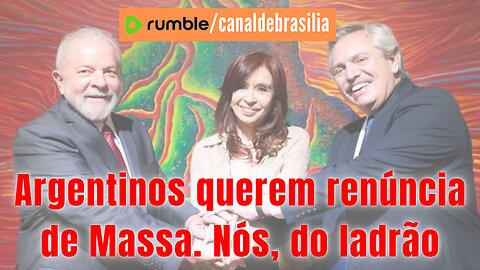 Argentinos exigem saída de Massa