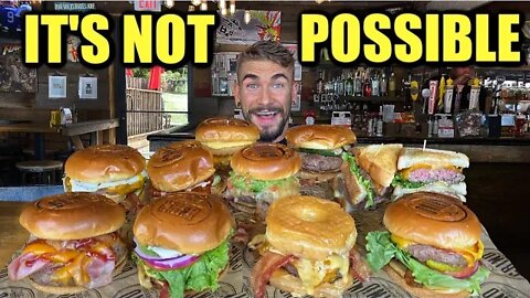 "UNBEATABLE" GUT-BUSTING BURGER CHALLENGE | The "Grind Gauntlet" Gourmet Cheeseburger Challenge