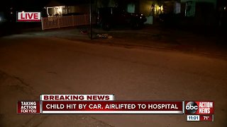 Child hit by car