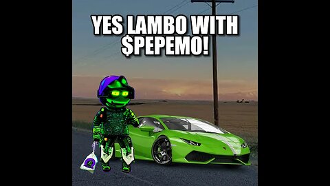 Lambo with PEPEMO