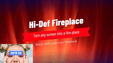 4K Fireplace for relaxing or ambience