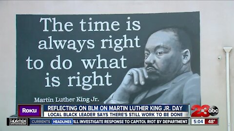 Reflecting on Black Lives Matter on Martin Luther King Jr. Day: local black leader says there's still work to be done