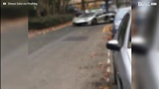 Cette Lamborghini échappe à la police grâce à un créneau magistral