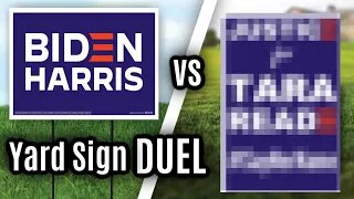 BIDEN-HARRIS vs Tara Reade | Yard Sign Duel
