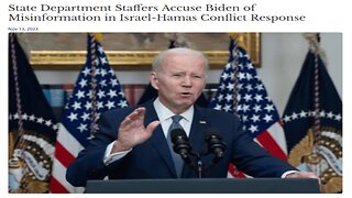 Why Are State Dept. Staffers accusing Biden of Mis-Info