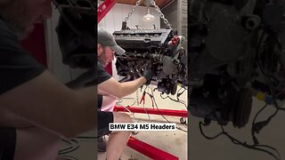BMW E34 M5 Headers #shorts #bmw #cars #automotive #diy #bmwm5 #bmwe34 #restoration #mechanic