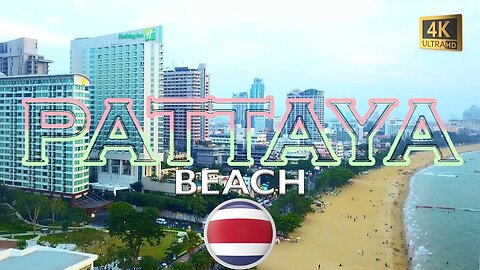 Pattaya Beach Drone 4k (Aerial View + Narration)