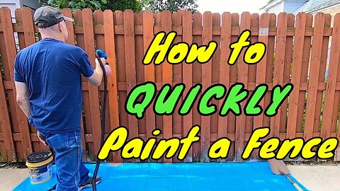 How to Paint Your fence with an Electric Sprayer (and other stuff)