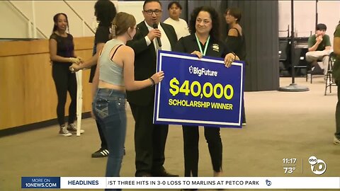 Olympian High student surprised with $40,000 college scholarship