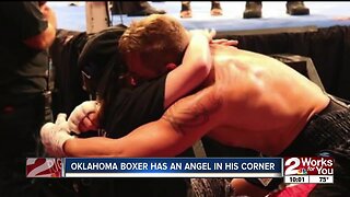 Oklahoma boxer has an angel in his corner