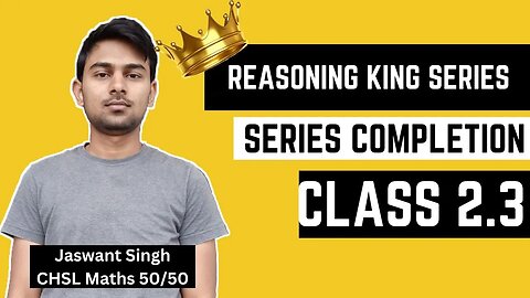 Alpha-Numeric Series Class | Reasoning King Series by Jaswant Sir Class 2.3 #reasoning #series #mews