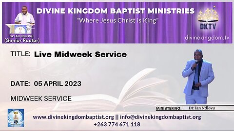 Live midweek service with Dr. Ian Ndlovu [05 April 2023]
