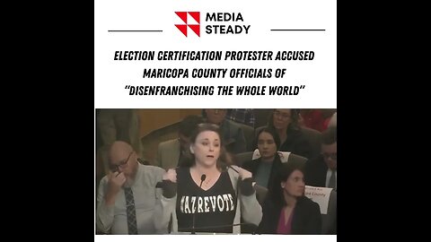 Election certification protester accused MC officials of “disenfranchising the whole world”