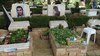 Mt Herzl - burial sites for Golda Meir, Israeli prime ministers. Walk with me, Steve Martin (2).