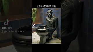 BLACK PANTHER TOILET