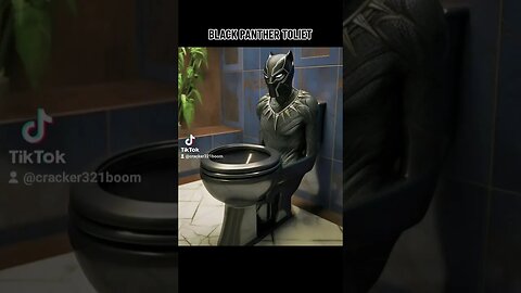 BLACK PANTHER TOILET