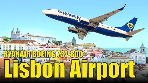 Lisbon Airport - Taxi, Take Off | Boeing 737-800 | Portugal Humberto Delgado Airport 2023