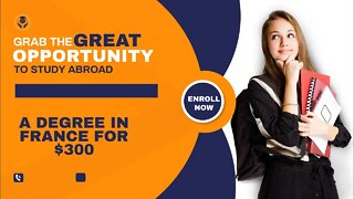 Get an affordable Masters program from the top universities in France...