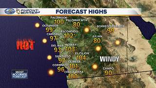 Record heat day in parts of San Diego County