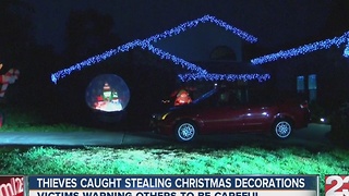Thieves caught stealing Christmas decorations
