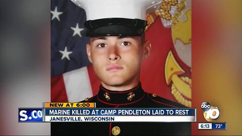 Marine Killed at Camp Pendleton laid to rest