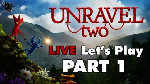 Unravel 2 - LIVE Let's Play/Walkthrough Pt1 - Foreign Shore, Hideaway, Little Frogs, & Nightswimming