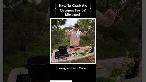 how to cook an octopus for 52 minutes?