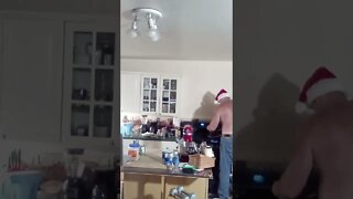 Topless Santa , just get in the kitchen and cook the