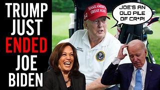 Trump Calls Biden "Old Sack Of CR*P" In VIRAL Video!! White House Responds With CRINGE Statement!!