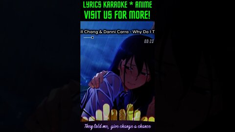 Gill Chang & Danni Carra - Why Do I Try - #Shorts #Karaoke #Lyrics #Anime