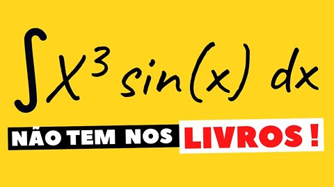 ( NÃO TEM NOS LIVROS) MÉTODO TABULAR PARA INTEGRAL POR PARTES | @Professor Theago