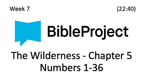 2024-02-28 Bible in a Year Week 7 - Numbers 1-36