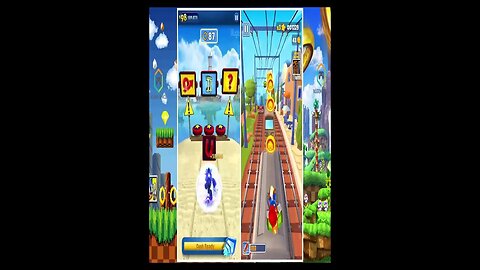 Sonic Dash VS Subway Surfers Sonic I Warehog Sonic VS Mario #shorts #short #shortvideo