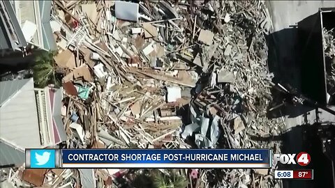 Contractor shortage from Hurricane Michael causes delays