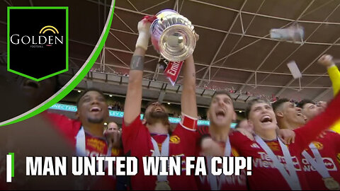 🏆 TROPHY TIME for Manchester United after defeating neighbors Manchester City in FA Cup Final 🏆