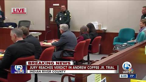Andrew Coffee Jr. found guilty of attempted first degree murder of a law enforcement officer