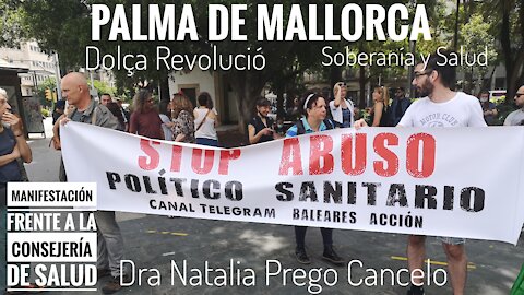 Manifestación Frente a la Consejería de Salud Palma de Mallorca