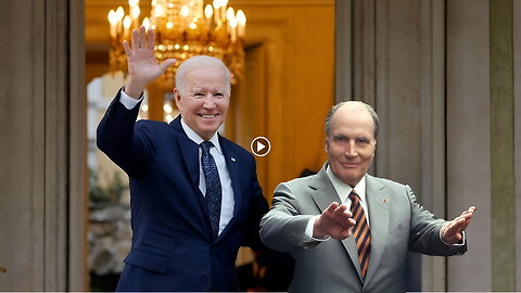 Joe Biden meeting the dead - French Pres. Mitterrand who died in 1996