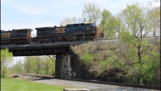 The W. Thomas Rice Special CSX Q369 Freight Train with from Lodi, Ohio April 23, 2021