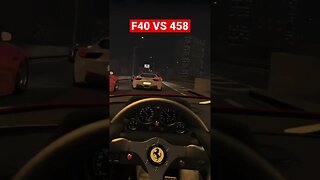 Ferrari F40 vs 458 Battle On The Streets ;) #shorts #assettocorsa #vr #simracing #ferrari