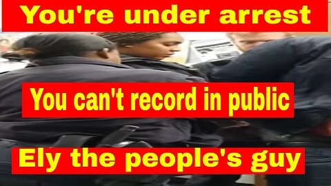 🔵🔴You can't record in public. You're under arrest (Ely) (short)1st Amendment audit fail🔵🔴